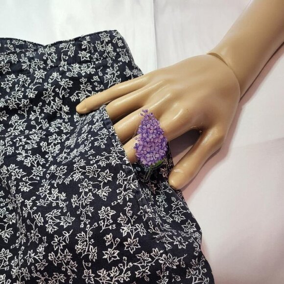 Jennifer Moore, Women's Blue and White Pants, Size 10, Not Worn - Picture 5 of 6